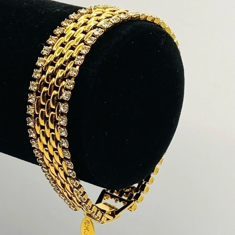 KJL Kenneth Jay Lane Bracelet Crystals Vintage